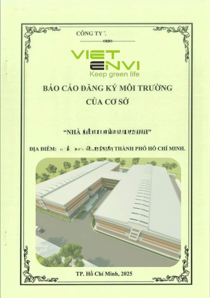 Báo cáo đăng ký môi trường doanh nghiệp