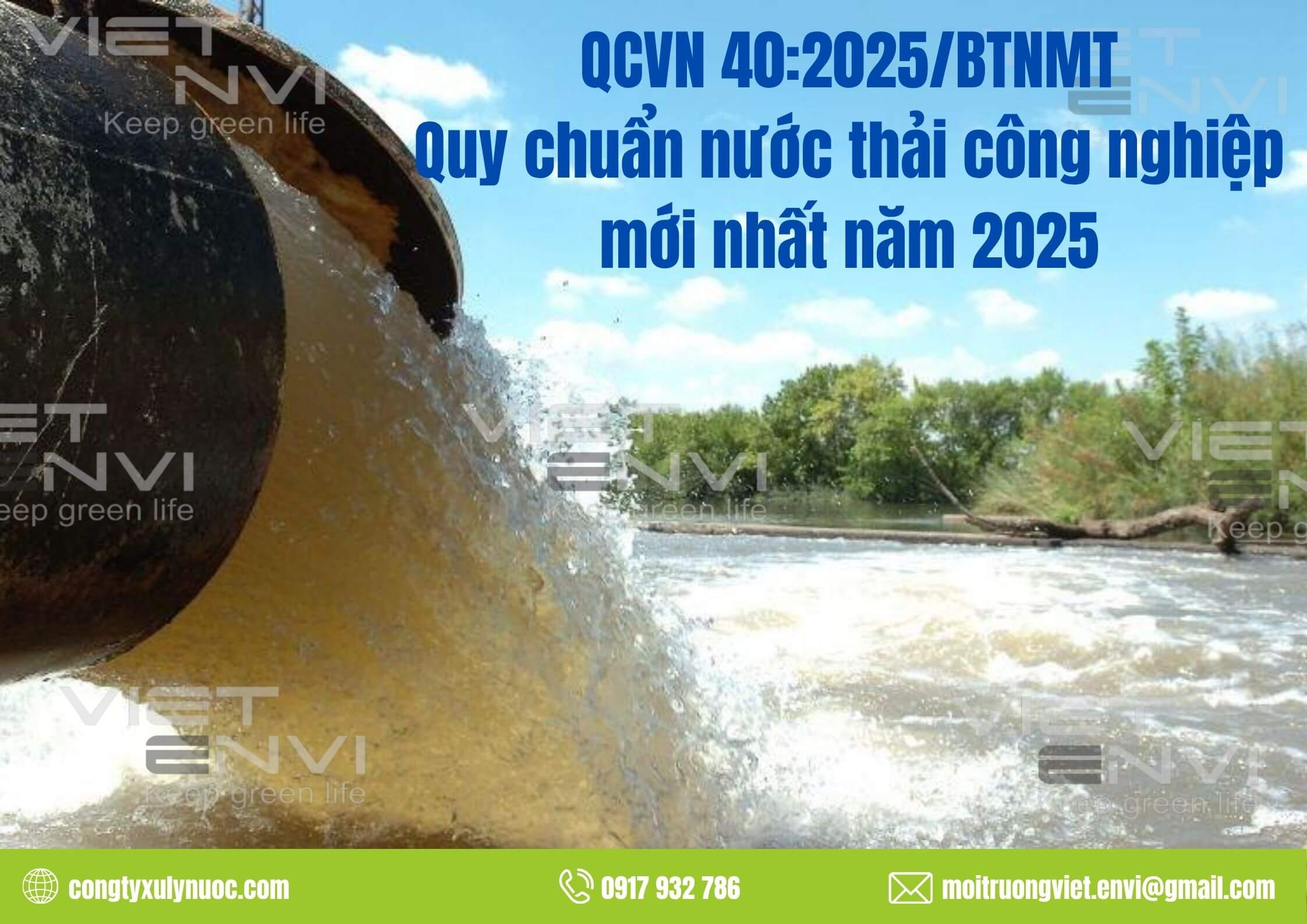 QCVN 40:2025/BTNMT – Quy chuẩn kỹ thuật quốc gia về nước thải công nghiệp mới nhất 2025 3 QCVN 40:2025/BTNMT – Quy chuẩn kỹ thuật quốc gia về nước thải công nghiệp mới nhất 2025