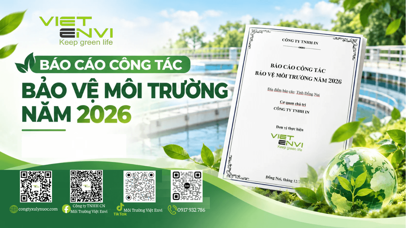 Báo cáo công tác bảo vệ môi trường năm 2026 9 Báo cáo công tác bảo vệ môi trường năm 2026